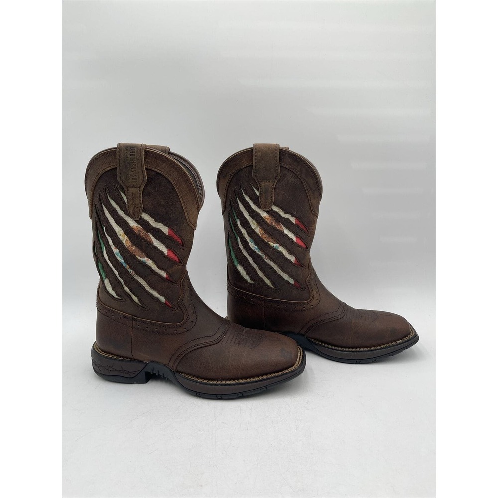 Brothers/Sons Scratch Mexican Flag Lite Performance Cowboy Boot Brown 7D